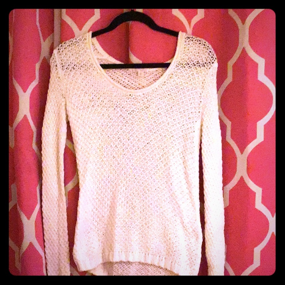 GAP Sheer cable knit sweater